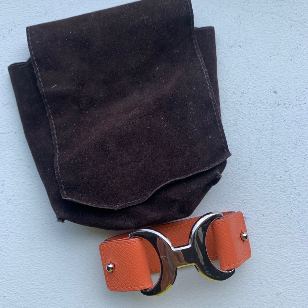 Hermès Pavane Leather bracelet